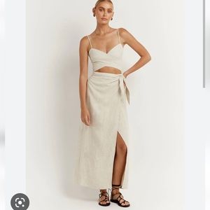 Dissh wrap skirt linen